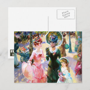 Feliz Dia de as mães. Cartões postais de arte