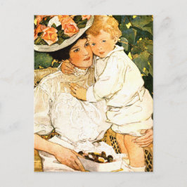 Feliz Dia de as mães. Cartões postais Vintage Art