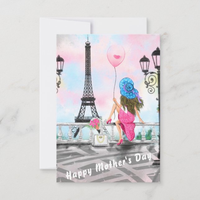 Feliz Dia de as mães Em Paris (Frente)