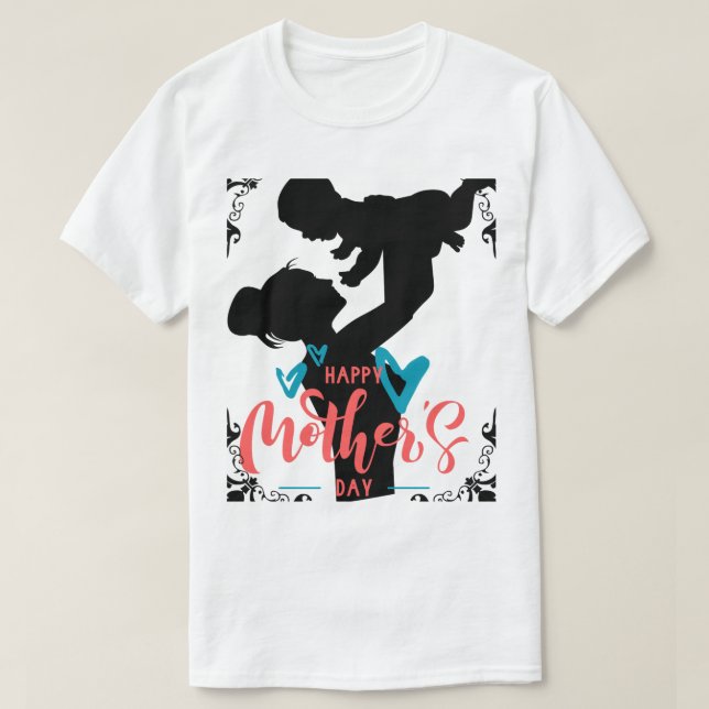 Feliz dia de as mães T-Shirt (Frente do Design)