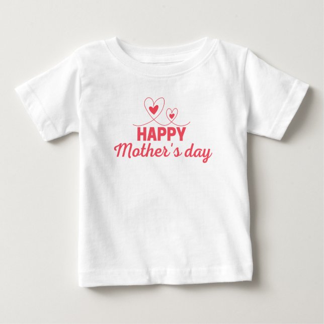Feliz Dia de as mães T-Shirt (Frente)