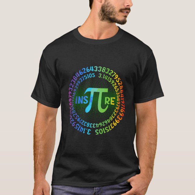 Feliz Dia de Camisa Pi Símbolo Matemático Inspire  (Frente)
