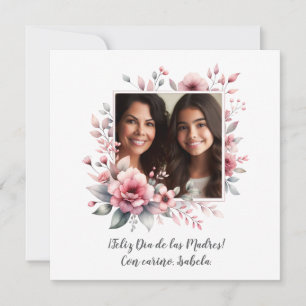 Feliz Día de las Madres Foto Personalizada Espanho