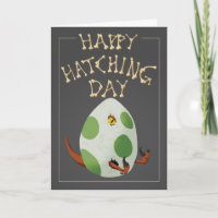 Feliz Dia de Ódio - Cartão de Aniversário do Dinos