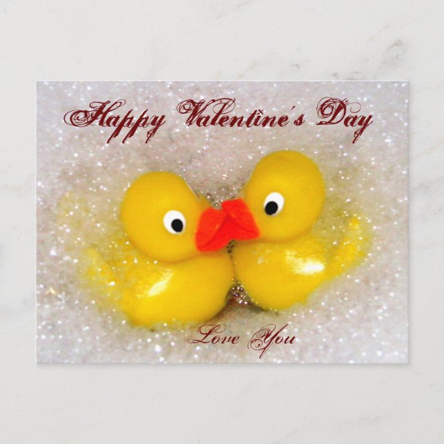 Feliz dia de os namorados_ Cartão postal (Frente)