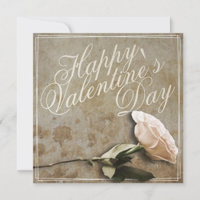 Feliz dia de os namorados com Rosa (Frente)