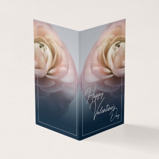 Feliz dia de os namorados com rosa grande (Exterior)