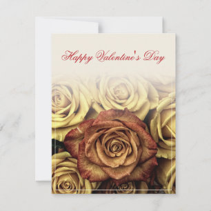 Feliz dia de os namorados com Rosenbouquet amarelo