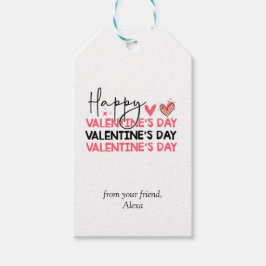 Feliz dia de os namorados, simples etiqueta de pre