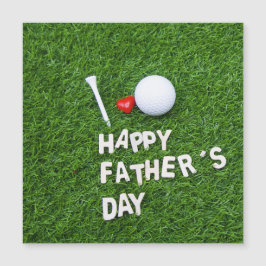 Feliz Dia de os pais para Golfista com bola de gol