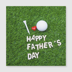 Feliz Dia de os pais para Golfista com bola de gol