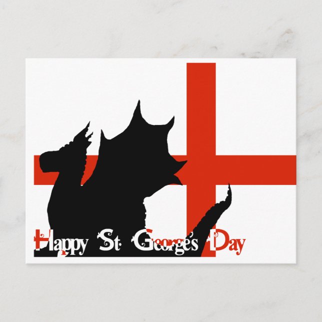 Feliz Dia de São Jorge - Cartão Postal (Frente)