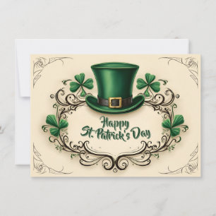 Feliz Dia de São Patrício Design de Trevo