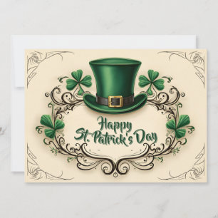 Feliz Dia de São Patrício Design de Trevo