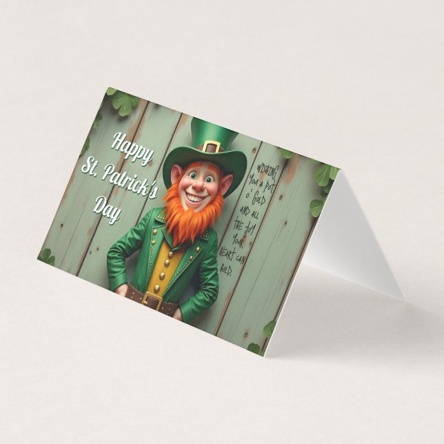 Feliz Dia de São Patrício Duende (Frente)