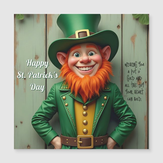 Feliz Dia de São Patrício Duende (Frente)