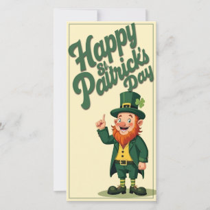 Feliz Dia de São Patrício Leprechaun Fofo