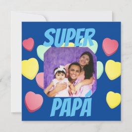 Feliz día del Padre Super Papá espanhol