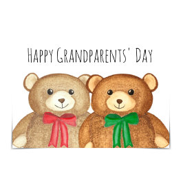 "Feliz Dia dos Avós" Cartão de Ursos de Vovô