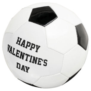 Feliz Dia dos Namorados Bola de Futebol Preta Bran