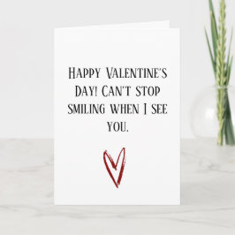 Feliz Dia dos Namorados Cartão de Amor Sorridente