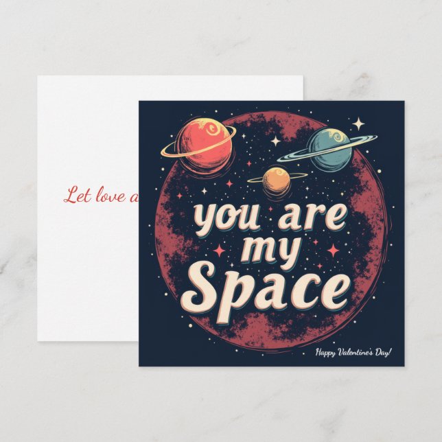 Feliz Dia dos Namorados! Cartão do Dia dos Namorad (Frente/Verso)