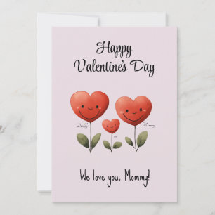 Feliz Dia dos Namorados, cartão do papai e do bebê