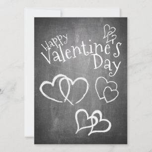 Feliz dia dos namorados em um quadro de giz