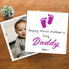 Feliz Dia dos Pais – Cartão de Foto Personalizado