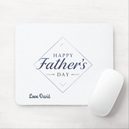 Feliz Dia dos Pais Elegante Mouse Pad Minimalista