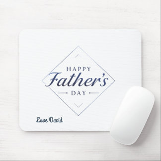 Feliz Dia dos Pais Elegante Mouse Pad Minimalista