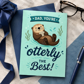 Feliz Dia dos Pais Otterly Melhor Cute Otter Pai T