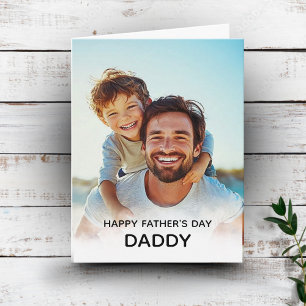 Feliz Dia dos Pais Papai Cartão de Foto Personaliz