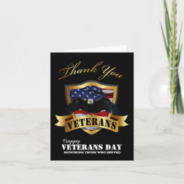 Feliz Dia dos Veteranos Obrigado Cartões