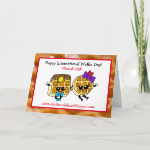 Feliz Dia Internacional do Waffle + Cartão de Rece