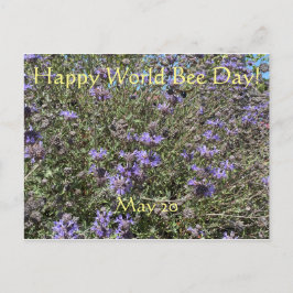 Feliz Dia Mundial da Abelha! Cartão Postal