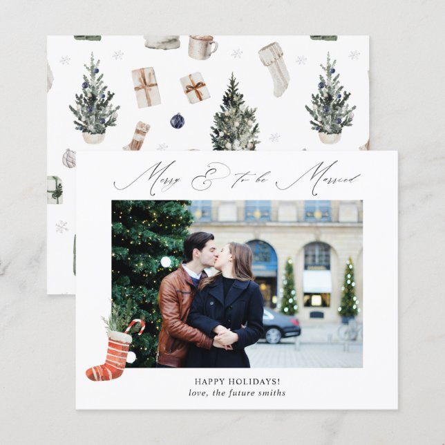 Feliz do orçamento e a ser casado com fotos estoca (Frente/Verso)