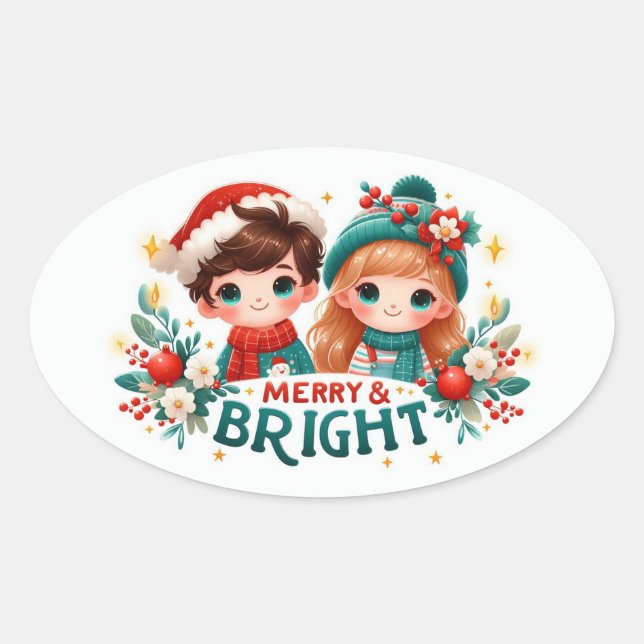 Feliz e adesivos brilhantes (Frente)