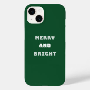 Feliz e Brilho, Arte de Natal Verde, Férias