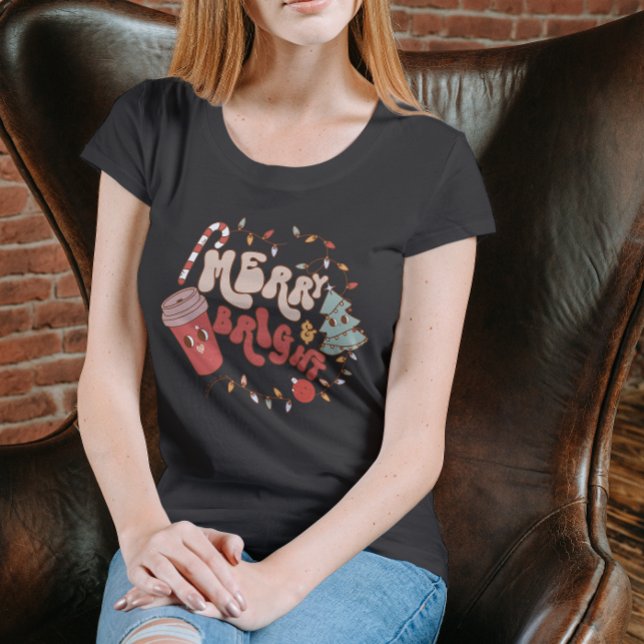 Feliz e Brilho: Camisa de Natal (Criador carregado)