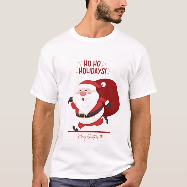 Feliz e Brilho - Camisa do Dia de Natal (Frente)