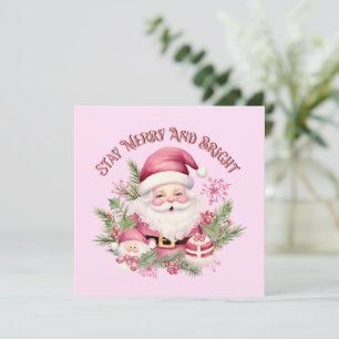 Feliz e Brilho - Papais noeis Rosa