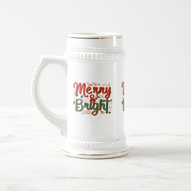Feliz e Caneca de cerveja brilhante de 22 oz (Esquerda)