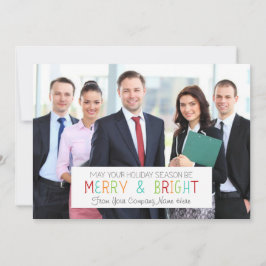 Feliz e Cartões de foto de Natal brilhante