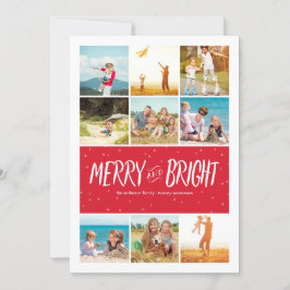 Feliz e Cartões de fotos de Feriado de Colagem de 