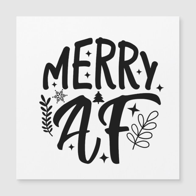 Feliz e Divertido Natal Floco de Neve Natal  (Frente)