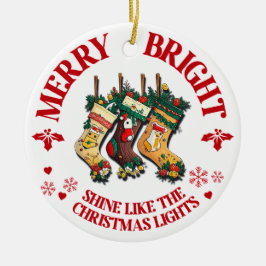 Feliz e Enfeites de natal brilhante - 3