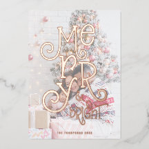 Feliz e Foto Brilhante Sobreposição de Natal Luxo