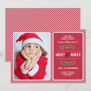Feliz e Natal Brilhante. Cartões com fotos person