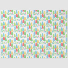 Feliz e papel de tecido brilhante